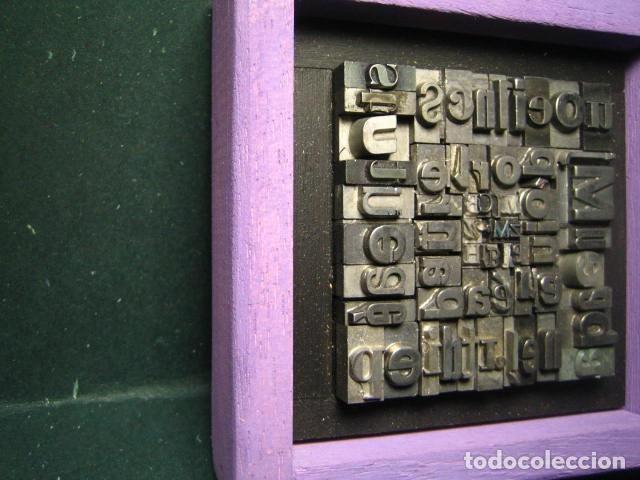 Antig&uuml;edades: IMPRENTA - CUADRO TIPOGRAFICO BICOLOR - UNICO - REF. NUM. 25 - Foto 3