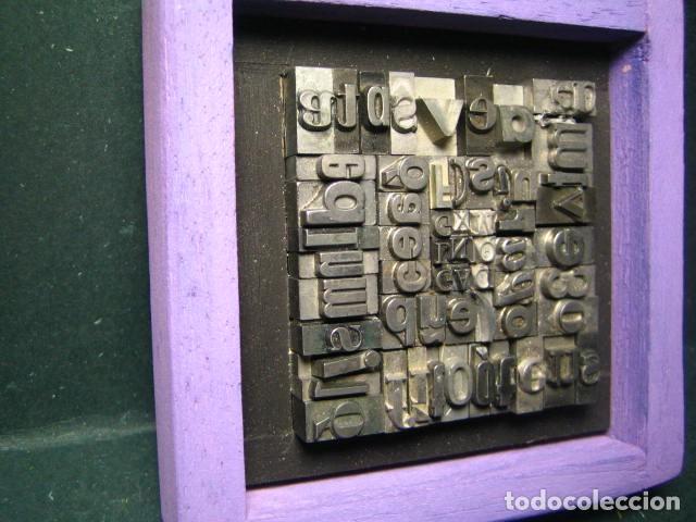 Antig&uuml;edades: IMPRENTA - CUADRO TIPOGRAFICO BICOLOR - UNICO - REF. NUM. 26 - Foto 3