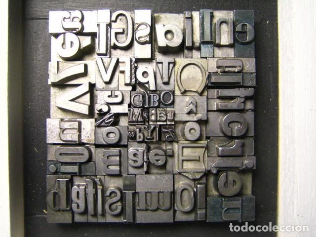 Antig&uuml;edades: IMPRENTA - CUADRO TIPOGRAFICO BICOLOR - UNICO - REF. NUM. 35 - Foto 4