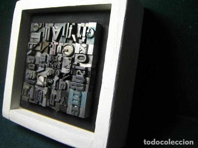 Antig&uuml;edades: IMPRENTA - CUADRO TIPOGRAFICO BICOLOR - UNICO - REF. NUM. 37 - Foto 2
