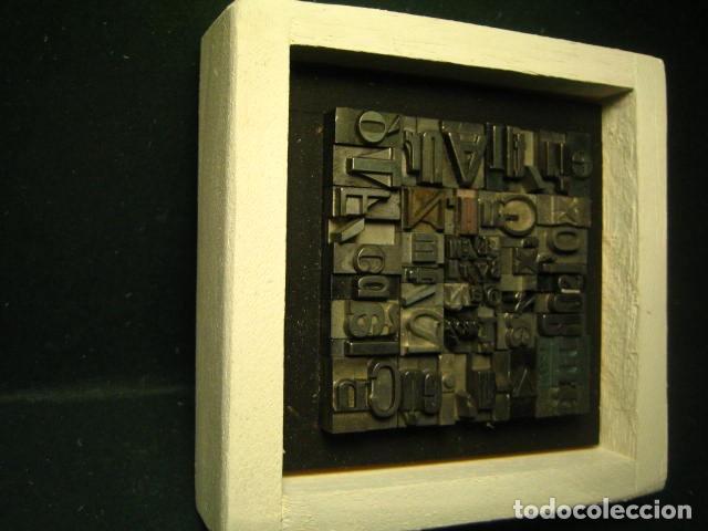 Antig&uuml;edades: IMPRENTA - CUADRO TIPOGRAFICO BICOLOR - UNICO - REF. NUM. 37 - Foto 3