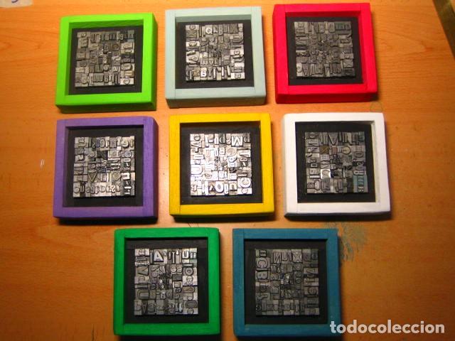 Antig&uuml;edades: IMPRENTA - CUADRO TIPOGRAFICO BICOLOR - UNICO - REF. NUM. 37 - Foto 6