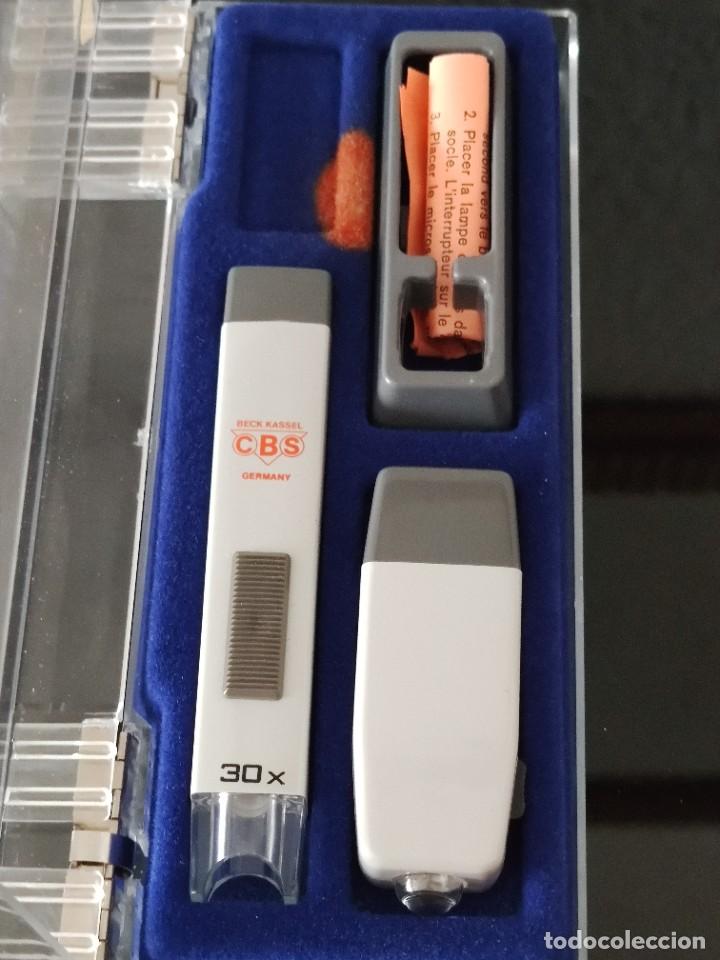 Antig&uuml;edades: MICROSCOPIO DE BOLSILLO CBS ALEMAN, INCREIBLE ESTADO, COMO NUEVO, FUNCIONANDO. - Foto 3