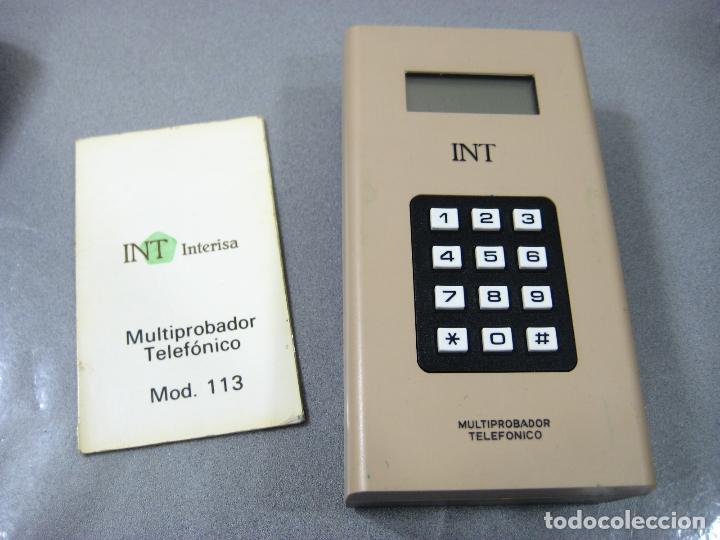 Tel&eacute;fonos: MULTIPROBADOR TELEF&Oacute;NICO INTERISA MODELO 113 CON MANUAL - Foto 4