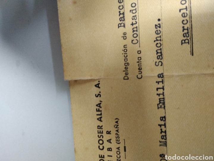 Antig&uuml;edades: Documento Maquinas de coser Alfa 1949 - Foto 4
