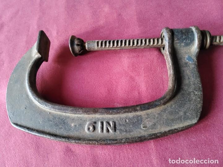 Antig&uuml;edades: ANTIGUO GATO DE CARPINTERO DE HIERRO FUNDIDO - Foto 4