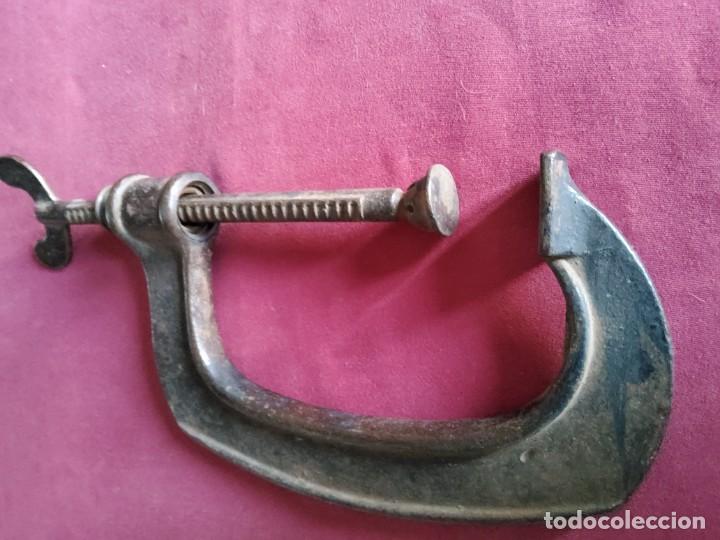Antig&uuml;edades: ANTIGUO GATO DE CARPINTERO DE HIERRO FUNDIDO - Foto 5