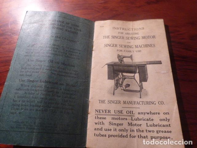Antig&uuml;edades: LIBRO INSTRUCCIONES MAQUINA DE COSER SINGER - Foto 3
