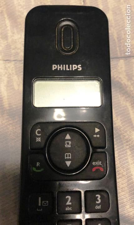 Tel&eacute;fonos: Tel&eacute;fono Philips modelo SE140, con cargador y base. - Foto 4