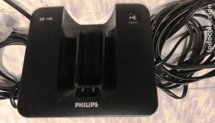 Tel&eacute;fonos: Tel&eacute;fono Philips modelo SE140, con cargador y base. - Foto 6