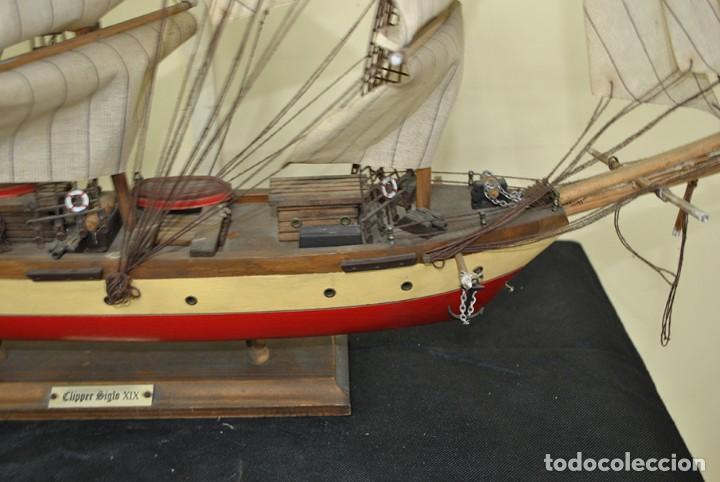 Antig&uuml;edades: MAQUETA NAVAL BARCO CLIPPER - Foto 4