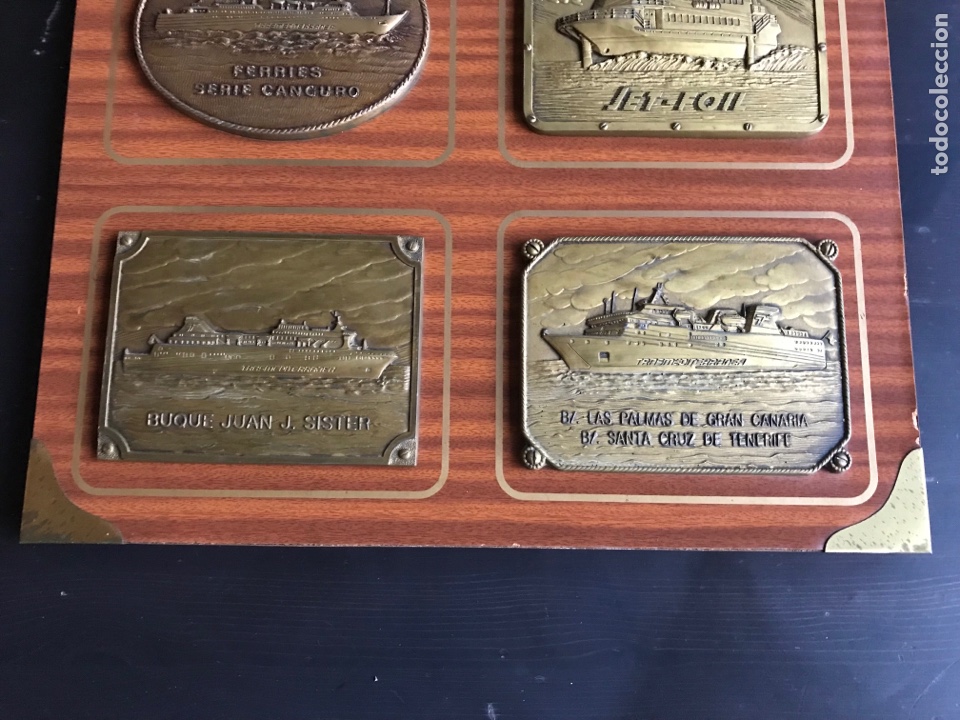 Antig&uuml;edades: Cuadro historia Naviera Transmediterranea. - Foto 2