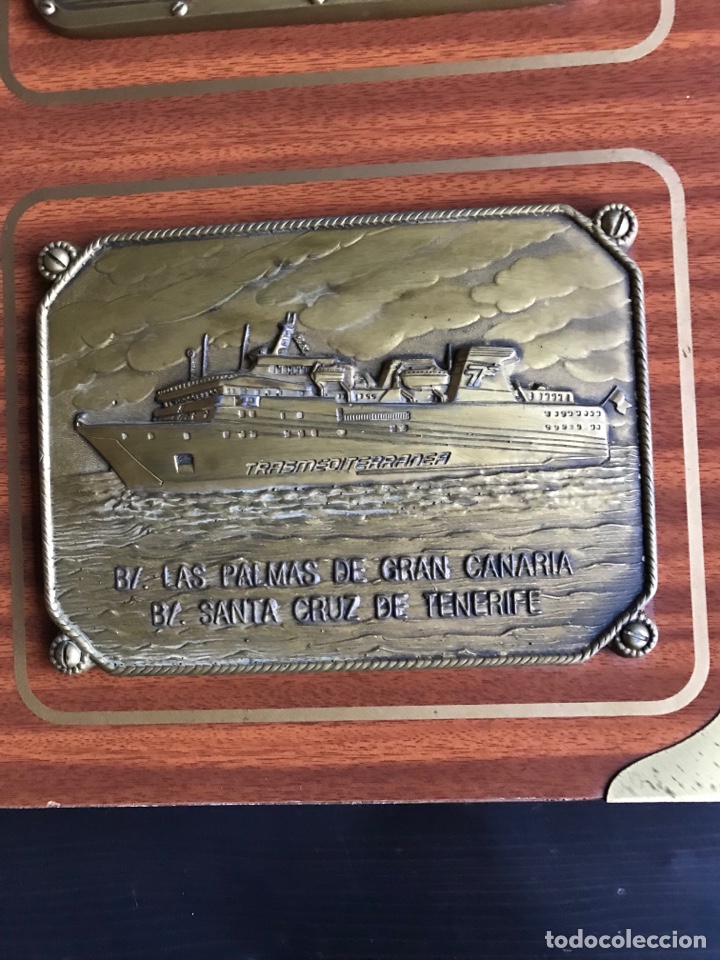 Antig&uuml;edades: Cuadro historia Naviera Transmediterranea. - Foto 3
