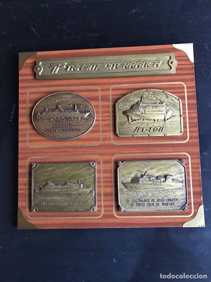 Antig&uuml;edades: Cuadro historia Naviera Transmediterranea. - Foto 7