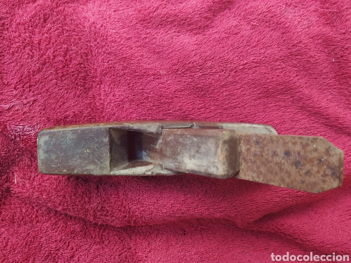 Antig&uuml;edades: CEPILLO DE CARPINTERO. MADERA DE CAOBA. LONGITUD 20 CM - Foto 2