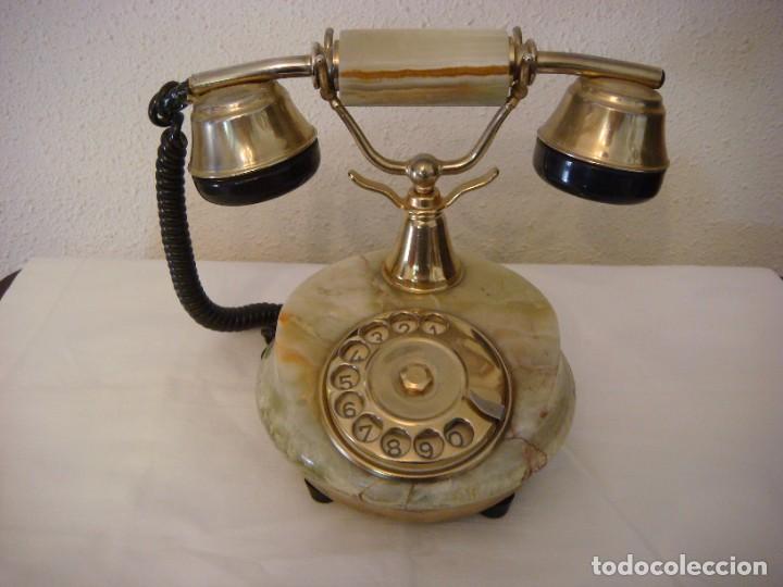 Tel&eacute;fonos: TELEFONO EN MARMOLINA Y METAL - Foto 1