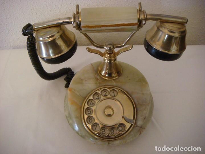 Tel&eacute;fonos: TELEFONO EN MARMOLINA Y METAL - Foto 2