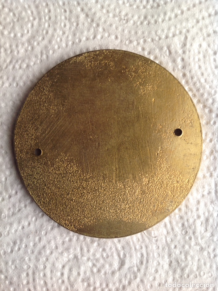 Antig&uuml;edades: PLACA BRONCE TIM&Oacute;N BARCO PARA ATORNILLAR - Foto 4