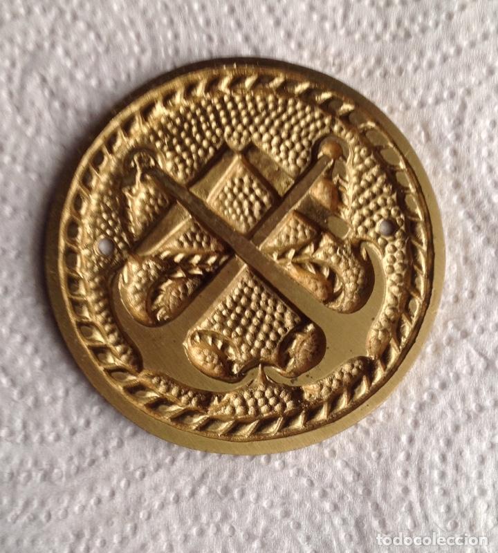 Antig&uuml;edades: PLACA BRONCE ANCLAS BARCO PARA ATORNILLAR - Foto 3