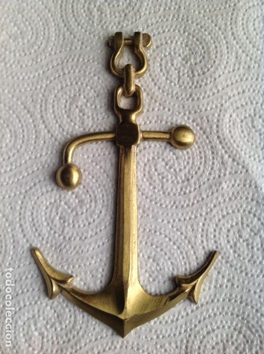 Antig&uuml;edades: ANTIGUO ANCLA EN BRONCE PARA ATORNILLAR - Foto 1