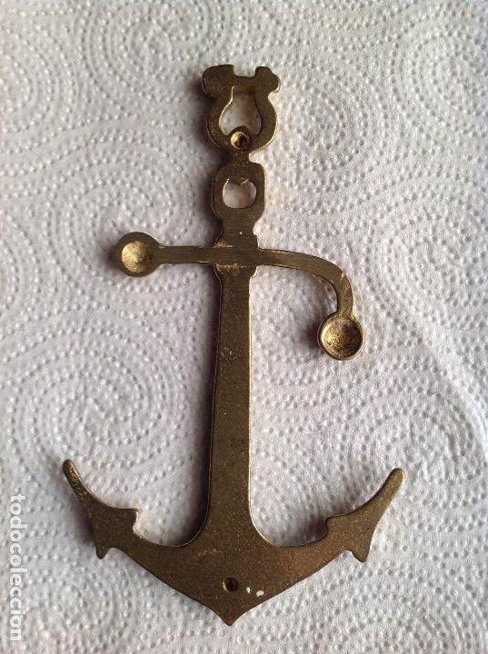 Antig&uuml;edades: ANTIGUO ANCLA EN BRONCE PARA ATORNILLAR - Foto 2