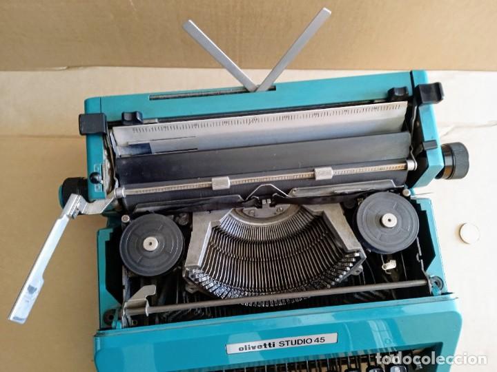 Antig&uuml;edades: M&aacute;quina de escribir vintage Olivetti studio 45 - Foto 3