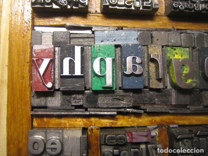Antig&uuml;edades: imprenta - cuadro typography - ref. 9 - tama&ntilde;o 13x12 - Foto 3