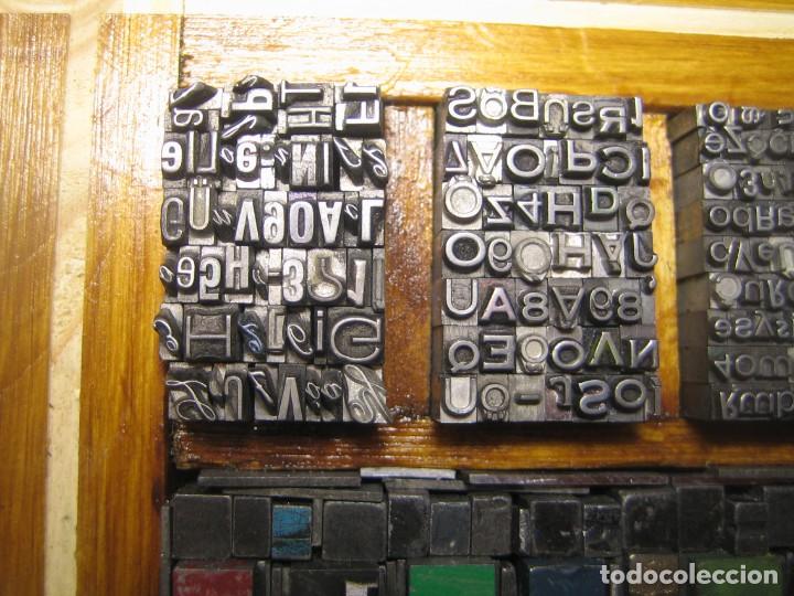 Antig&uuml;edades: imprenta - cuadro typography - ref. 7 - tama&ntilde;o 13x12 - Foto 5