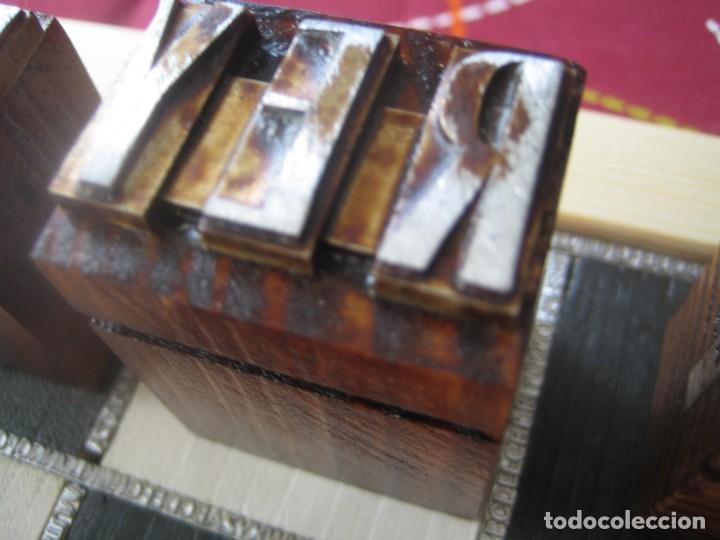 Antig&uuml;edades: imprenta - madera y plomo ajedrez tipogr&aacute;fico - Foto 9