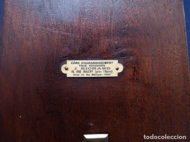 Antig&uuml;edades: RARO VISOR EN FORMA DE CONO PARA AUMENTOS - Foto 3