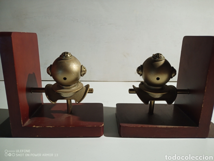 Antig&uuml;edades: Sujetalibros n&aacute;utico Escafandras - Foto 4