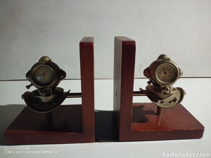 Antig&uuml;edades: Sujetalibros n&aacute;utico Escafandras - Foto 2