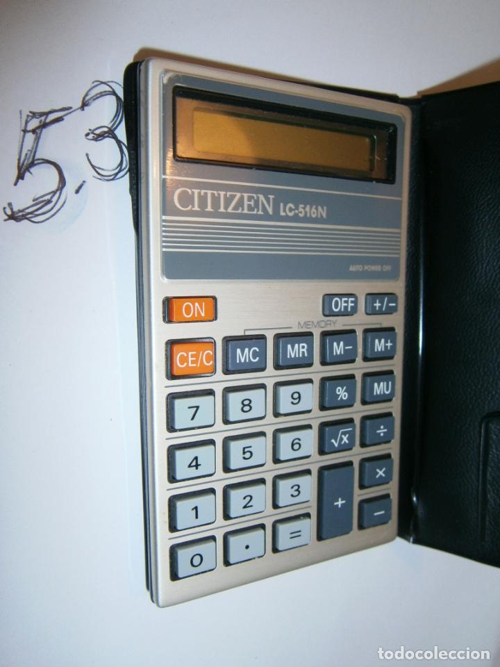 Antig&uuml;edades: CALCULADORA CITIZEN LC-516N - Foto 2