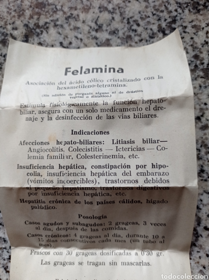 Antig&uuml;edades: Botellita Felamina - Foto 7