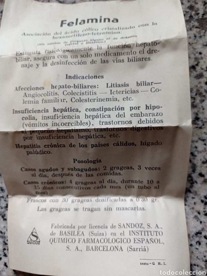 Antig&uuml;edades: Botellita Felamina - Foto 8