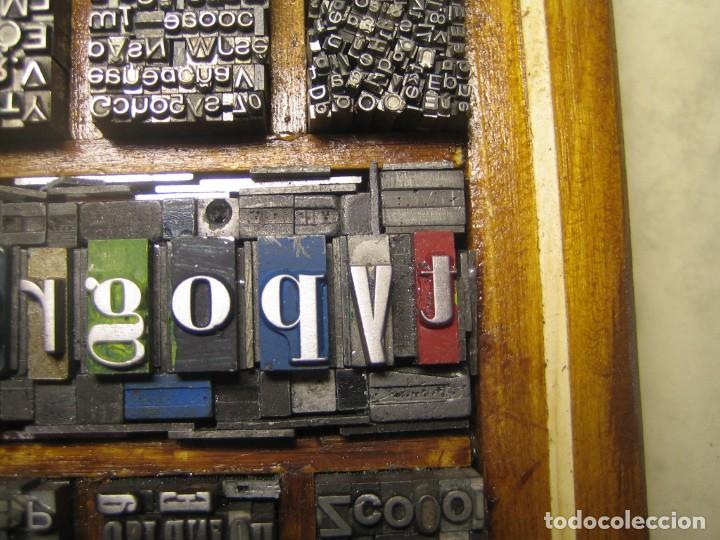 Antig&uuml;edades: imprenta - cuadro typography - ref. 6 - tama&ntilde;o 13x12 - Foto 3