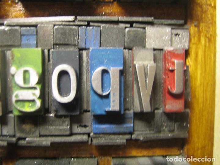 Antig&uuml;edades: imprenta - cuadro typography - ref. 5 - tama&ntilde;o 13x12 - Foto 2
