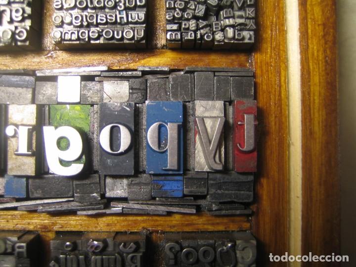 Antig&uuml;edades: imprenta - cuadro typography - ref. 3 - tama&ntilde;o 13x12 - Foto 2