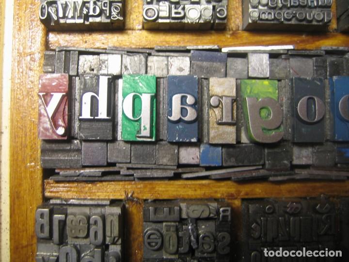 Antig&uuml;edades: imprenta - cuadro typography - ref. 3 - tama&ntilde;o 13x12 - Foto 3