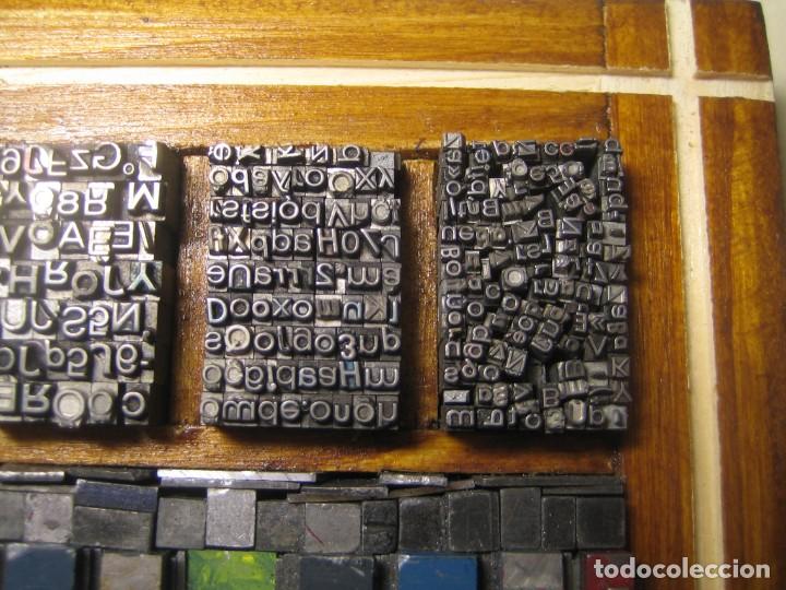 Antig&uuml;edades: imprenta - cuadro typography - ref. 3 - tama&ntilde;o 13x12 - Foto 5