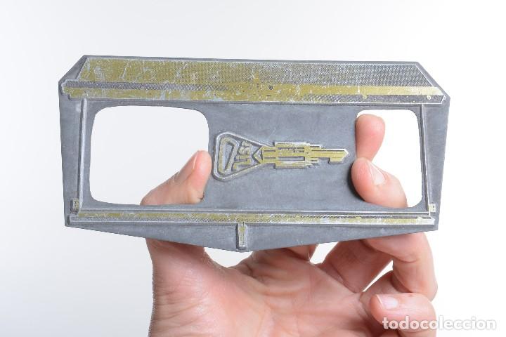 Antig&uuml;edades: Placa clich&eacute; de imprenta vintage de una llave - Foto 6