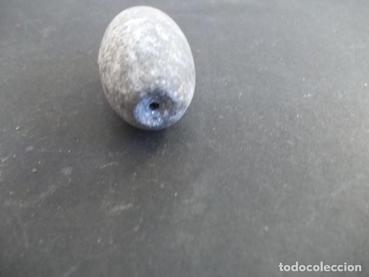 Antig&uuml;edades: Pesca plomo plomada pasante red pesca cilindro - Foto 3