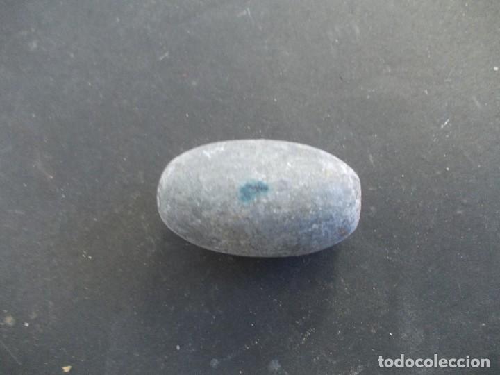 Antig&uuml;edades: Pesca plomo plomada pasante red pesca cilindro - Foto 4