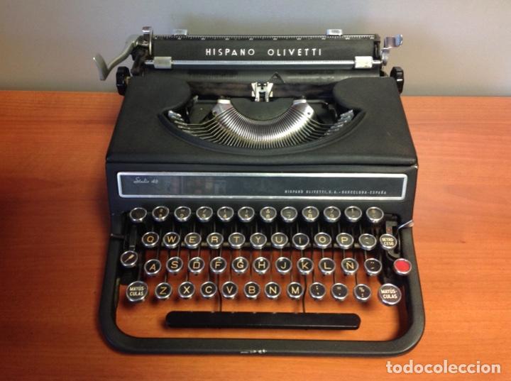 Antig&uuml;edades: M&aacute;quina de escribir Hispano Olivetti Studio 46 - Foto 4