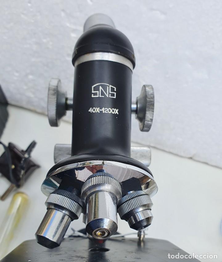 Antig&uuml;edades: MICROSCOPIO SNS 40X - 1200X - Foto 5