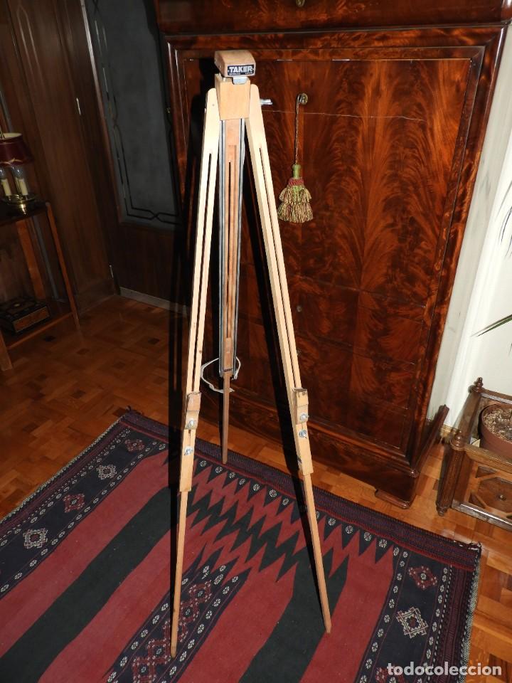 Antig&uuml;edades: ATRIL DE PINTOR DE MADERA MARCA TAKER - Foto 2