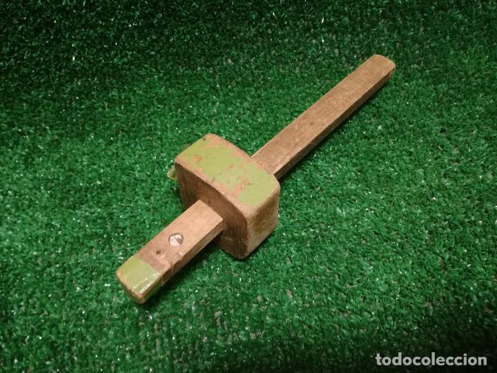 Antig&uuml;edades: GRAMIL DE CARPINTERO 24cm - HERRAMIENTA - Foto 6