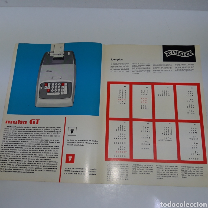 Antig&uuml;edades: Publicidad Maquina Walther multa GT - Foto 3