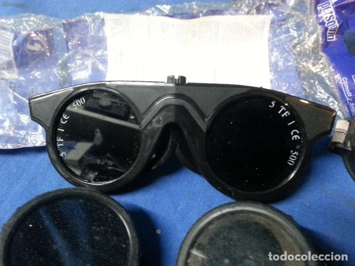Antig&uuml;edades: GAFAS PARA SOLDAR - 3 GENERACIONES - Foto 3