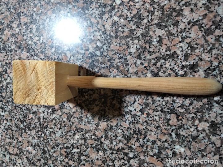 Antig&uuml;edades: ANTIGUO MARTILLO DE CARNICERO TODO DE MADERA - Foto 3